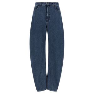 ROTATE BIRGER CHRISTENSEN Blue Organic Cotton Relaxed Fit Women's Jeans